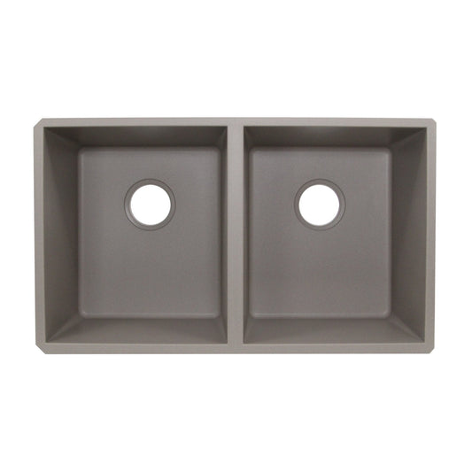 Nantucket 50/50 Double Bowl Undermount Granite Composite Truffle - PR5050-TR-UM