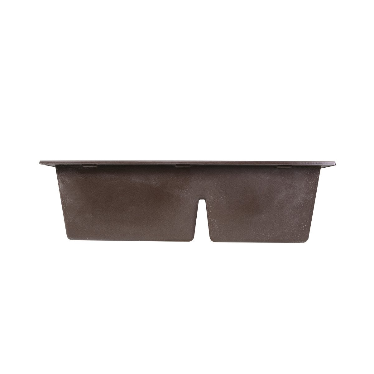 Nantucket 60/40 Double Bowl Dual-mount Granite Composite Brown - PR6040-BR