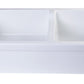 ALFI 36" White Arched Apron Thick Wall Fireclay Double Bowl Farm Sink AB3618ARCH-W