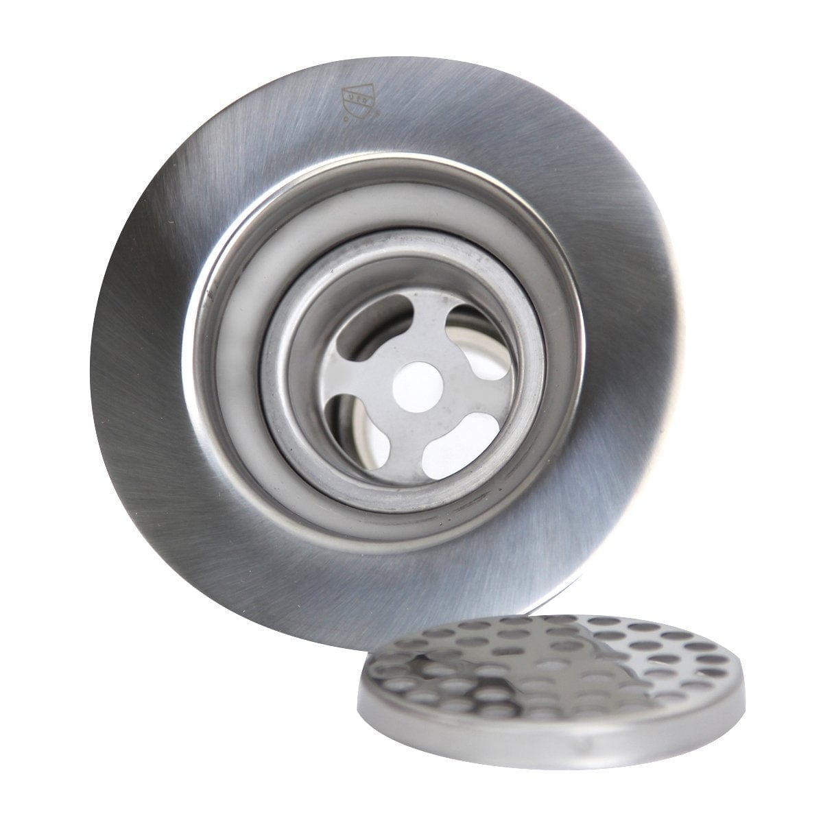 Nantucket 3" Utility Sink Grid Drain - 3CHGR polished stainless steel construction with detachable strainer.