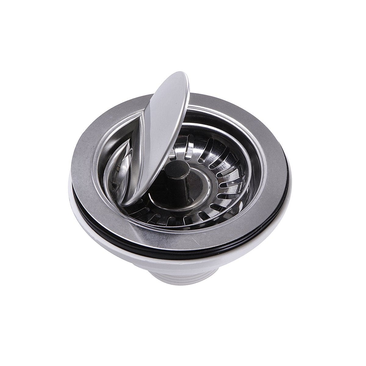 Nantucket Chrome Flip Top Crumb Cup Kitchen Drain - NS35LCC-CH
