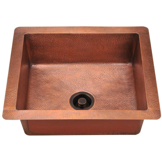 Polaris 25" Copper Single Bowl Sink - P409 - Manor House Sinks