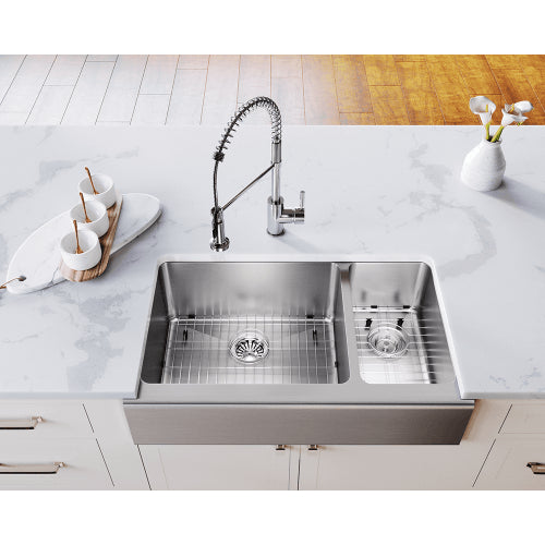 Polaris 32" Farmhouse Offset Sink - PL704