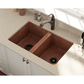 Polaris 33" Copper Equal Double Bowl Sink - P209 - Manor House Sinks