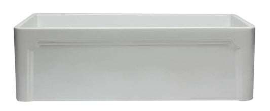 ALFI 33" White Reversible Single Fireclay Farm Kitchen Sink AB3320SB-W