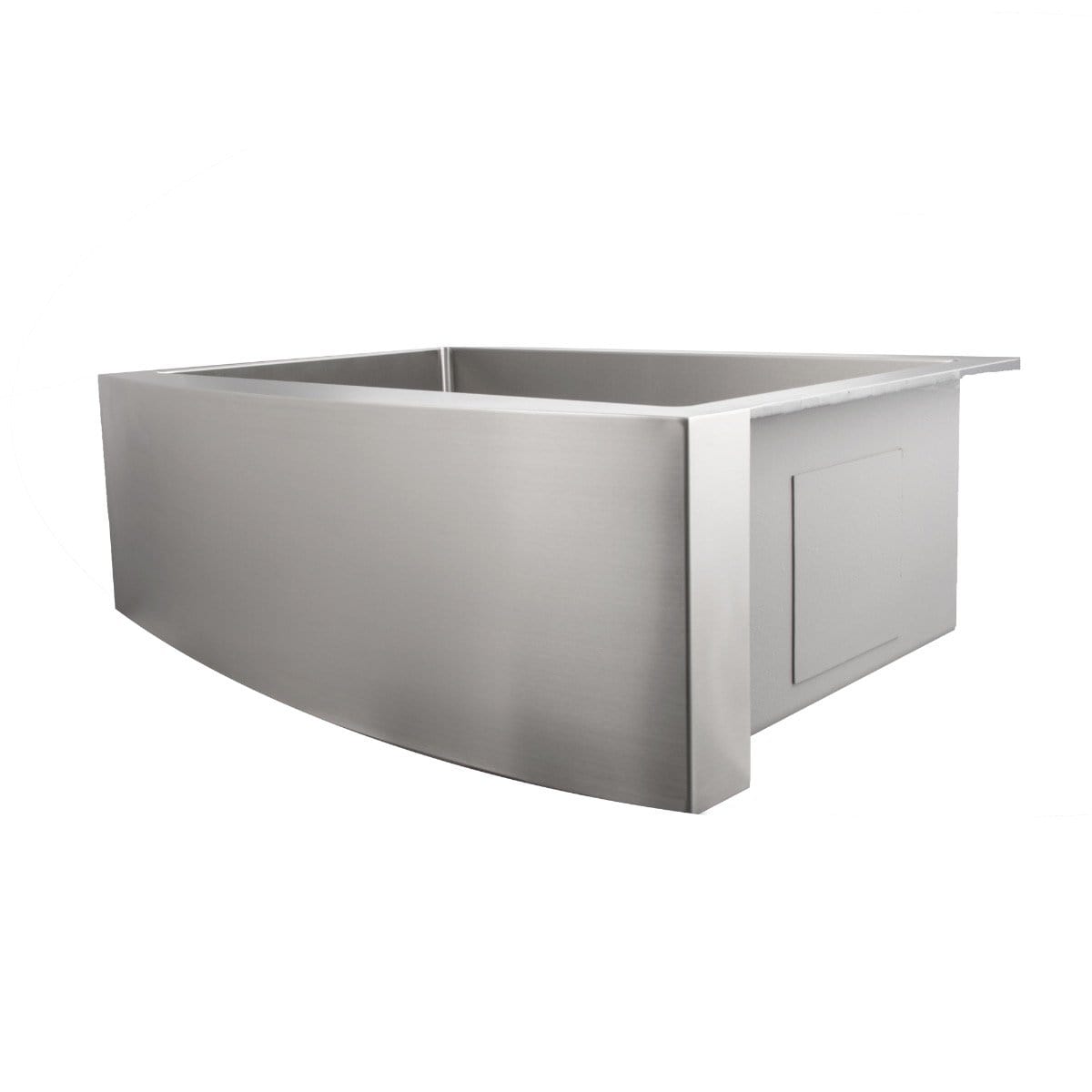 ZLINE Vail Farmhouse 33" Apron Mount Single Bowl Sink in Stainless Steel (SAS-33) side view