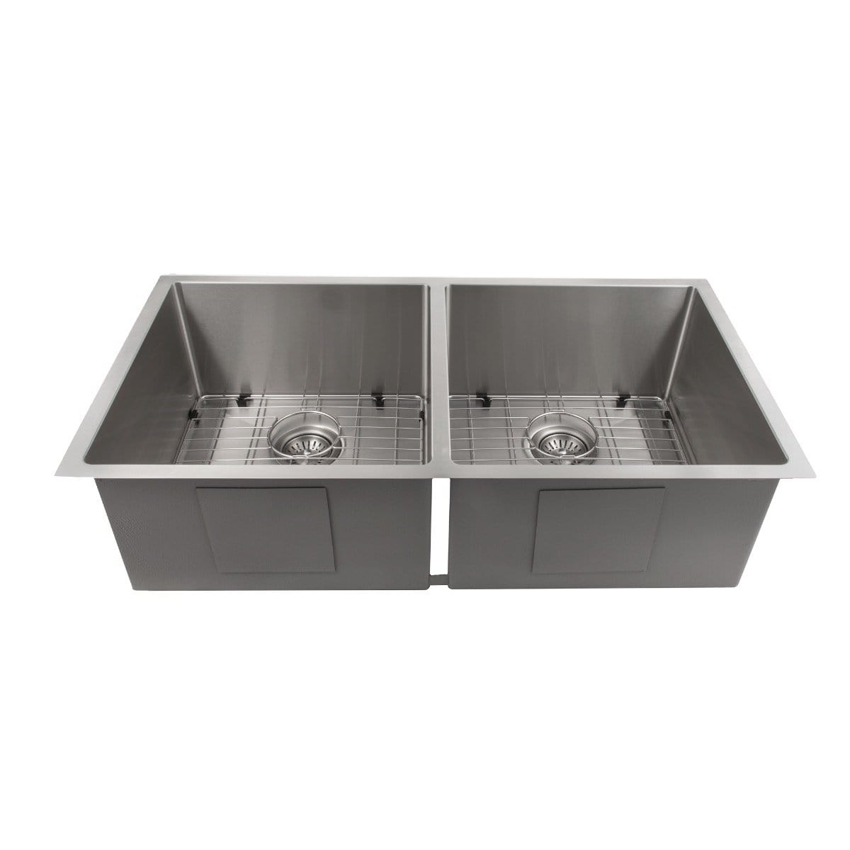 ZLINE Anton 36" Undermount Double Bowl Sink in Stainless Steel (SR50D-36) with sleek dual-basin design.