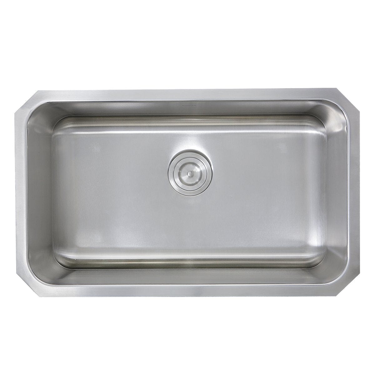 Nantucket 30" Large Rectangle Single Bowl Undermount Stainless Steel Kitchen Sink, 11 Inches Deep - NS43-11-16