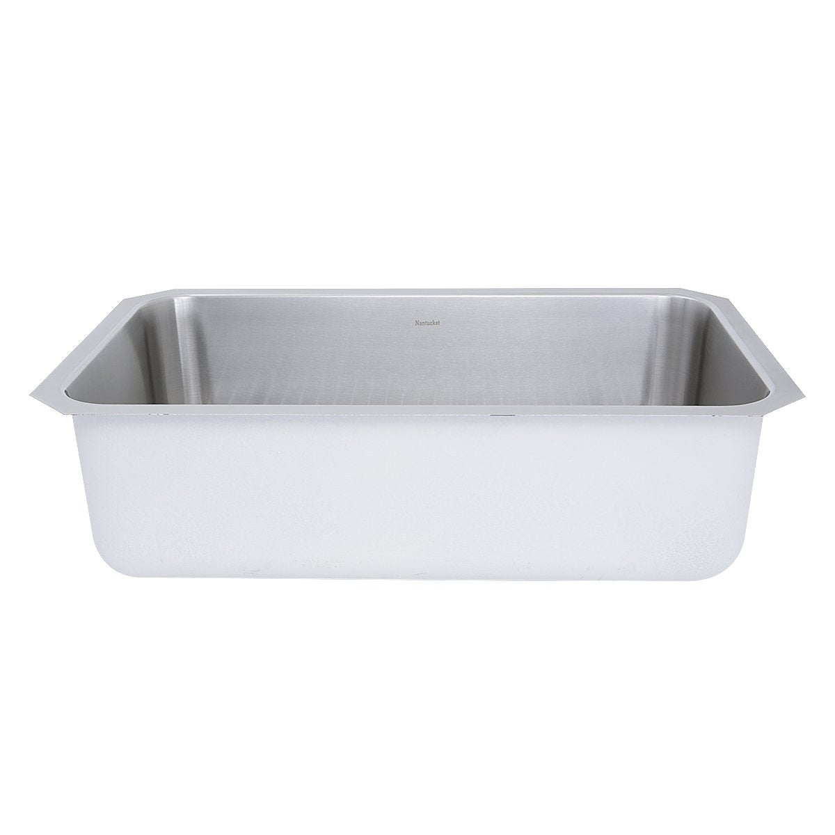 Nantucket 30" Large Rectangle Single Bowl Undermount Stainless Steel Kitchen Sink, 11 Inches Deep - NS43-11-16