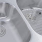 Nantucket 32.5" 70/30 Reverse Double Bowl Undermount Stainless Steel Kitchen Sink, 16 Gauge - NS7030-R-16