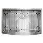 Nantucket 33" Pro Series Small Radius Farmhouse Apron Front Stainless Steel Sink - Apron332210-SR-16 - Manor House Sinks