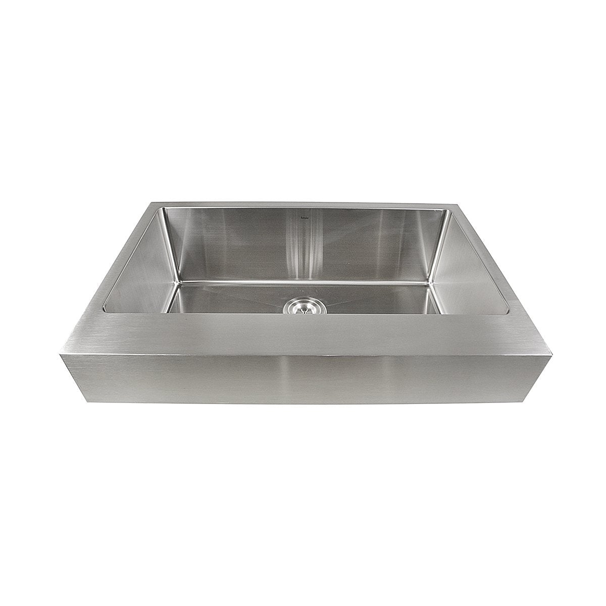 Nantucket  EZApron33-5.5 Patented Design Pro Series Single Bowl Undermount  Stainless Steel Kitchen Sink with 5.5" Apron Front - EZApron33-5.5 front view.