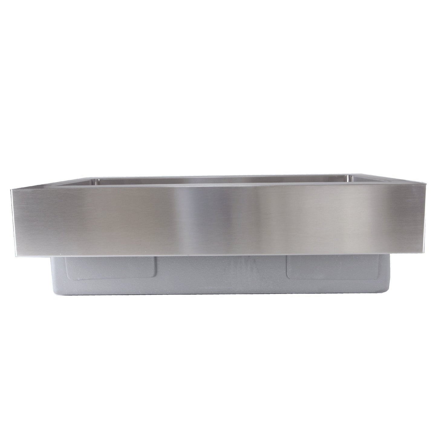 Nantucket  EZApron33-5.5 Patented Design Pro Series Single Bowl Undermount  Stainless Steel Kitchen Sink with 5.5" Apron Front - EZApron33-5.5 front view