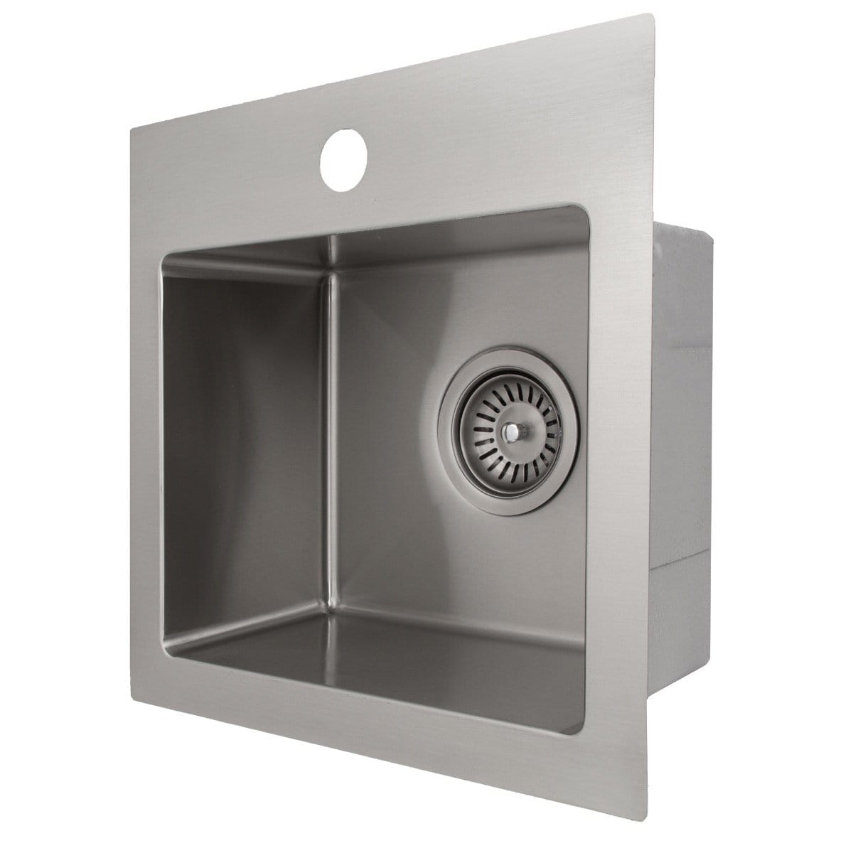 ZLINE Donner 15" Topmount Single Bowl Bar Sink in Stainless Steel (STS-15) showcasing sleek design and durable construction.