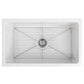 ZLINE Venice Farmhouse Reversible Fireclay Sink in White Gloss (FRC5119-WH-30)