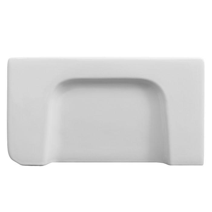 ZLINE Venice Farmhouse Reversible Fireclay Sink in White Gloss (FRC5120-WH-24)