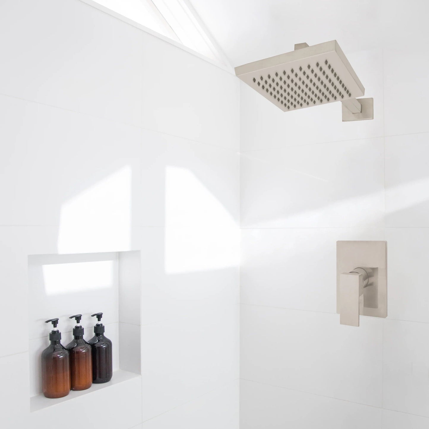 ZLINE Bliss Shower Faucet (BLS-SHF-PG) showcased in a luxurious shower with elegant design and polished finish.