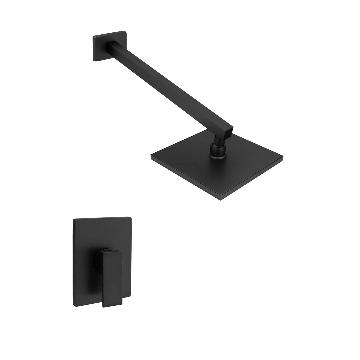 ZLINE Bliss Shower Faucet (BLS-SHF-PG) wall-mounted in sleek black finish for modern bathrooms