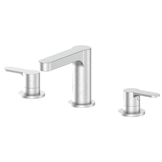 ZLINE Fallen Leaf Bath Faucet featuring a chrome finish and nature-inspired design for a tranquil bathroom aesthetic.