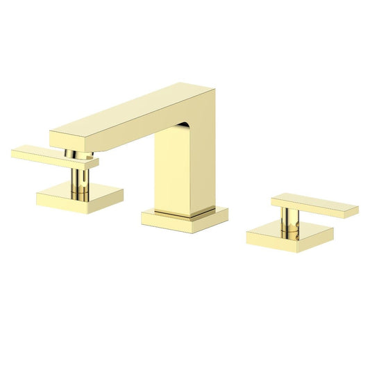 ZLINE Crystal Bay Bath Faucet in gold finish, showcasing minimalist design and ultra-low profile architecture.