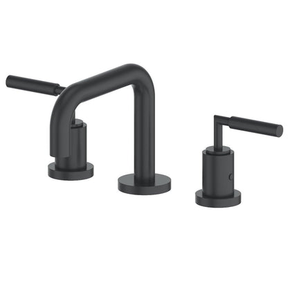 ZLINE Eldorado Bath Faucet in stylish matte black finish with low-arc design and dual lever handles.