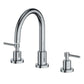 ZLINE Emerald Bay Bath Faucet in chrome finish with high-arc design and matching handles for a coastal-inspired bathroom.