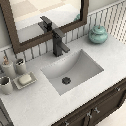 ZLINE Spooner Bath Faucet in Electric Matte Black (SPN-BF-MB) showcased in a modern bathroom sink setting.