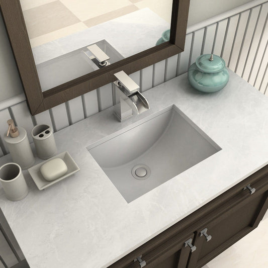 ZLINE Homewood Bath Faucet in Chrome (31-0297-CH) on a modern bathroom vanity with a sleek sink and decorative accents.