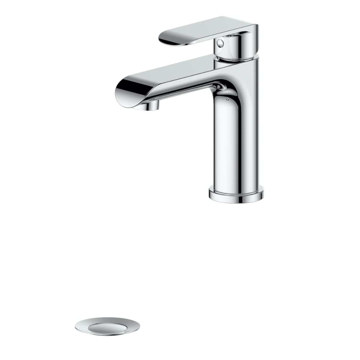 ZLINE Washoe Bath Faucet in Chrome showcasing a sleek and modern design with durable finish.