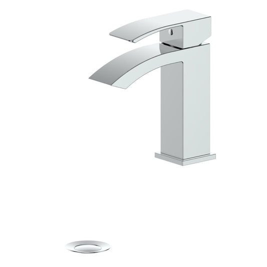ZLINE Zephyr Bath Faucet in Chrome showcasing modern design and streamlined aesthetics for contemporary bathrooms.