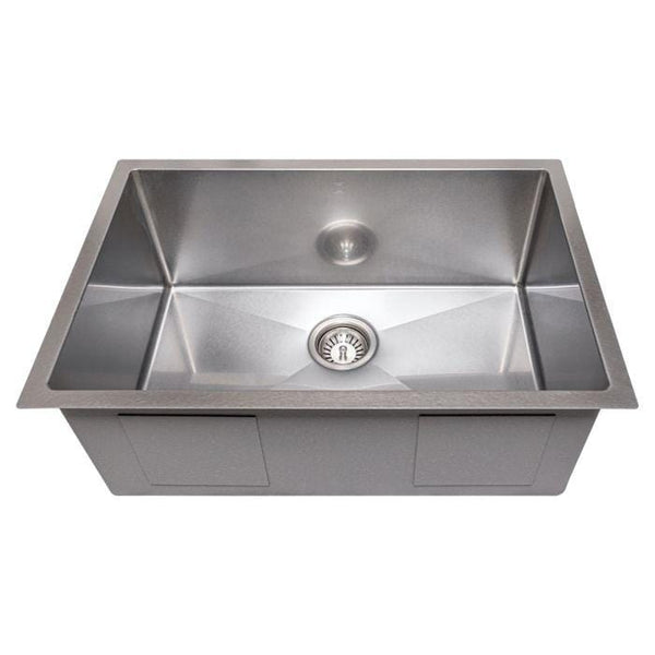 ZLINE Meribel 27 Undermount Single Bowl Sink in DuraSnow® Stainless Steel (SRS-27S)