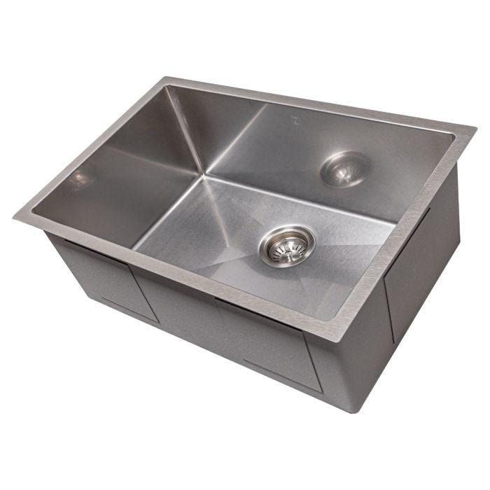 ZLINE Meribel 27" DuraSnow® Undermount Kitchen Sink SRS-27S in stainless steel finish with double bowl design