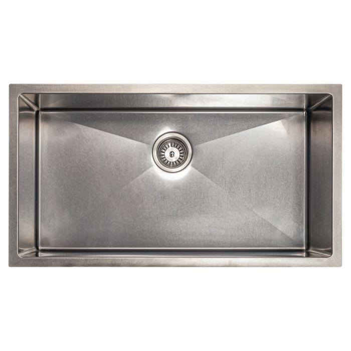 ZLINE Meribel 33" DuraSnow® Undermount Kitchen Sink SRS-33S in stainless steel, showcasing its single bowl design.