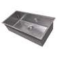 ZLINE Meribel 36" Undermount Single Bowl Sink in DuraSnow® Stainless Steel (SRS-36S)