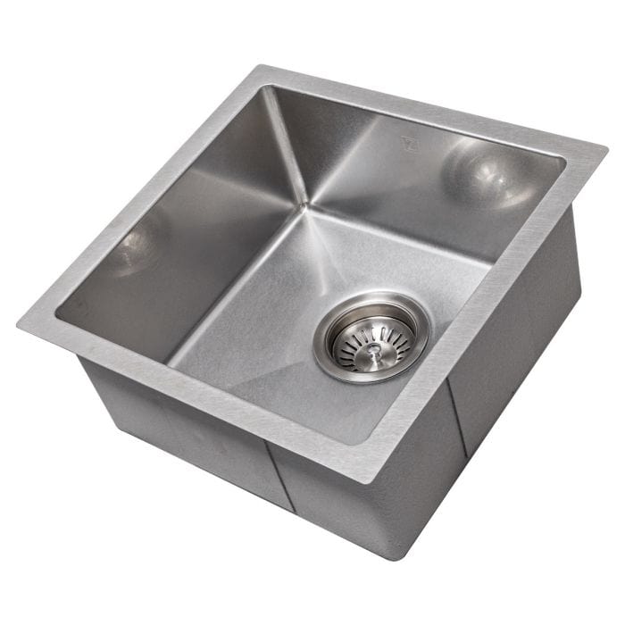 ZLINE Boreal 15" DuraSnow® Undermount Bar Sink SUS-15S showcasing sleek stainless steel finish and modern design.