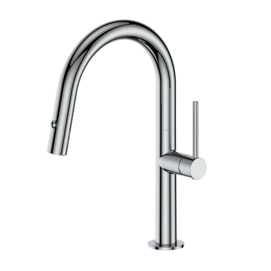 ZLINE Voltaire Chrome Streamlined Kitchen Faucet VLT-KF-CH in polished chrome finish with modern design.