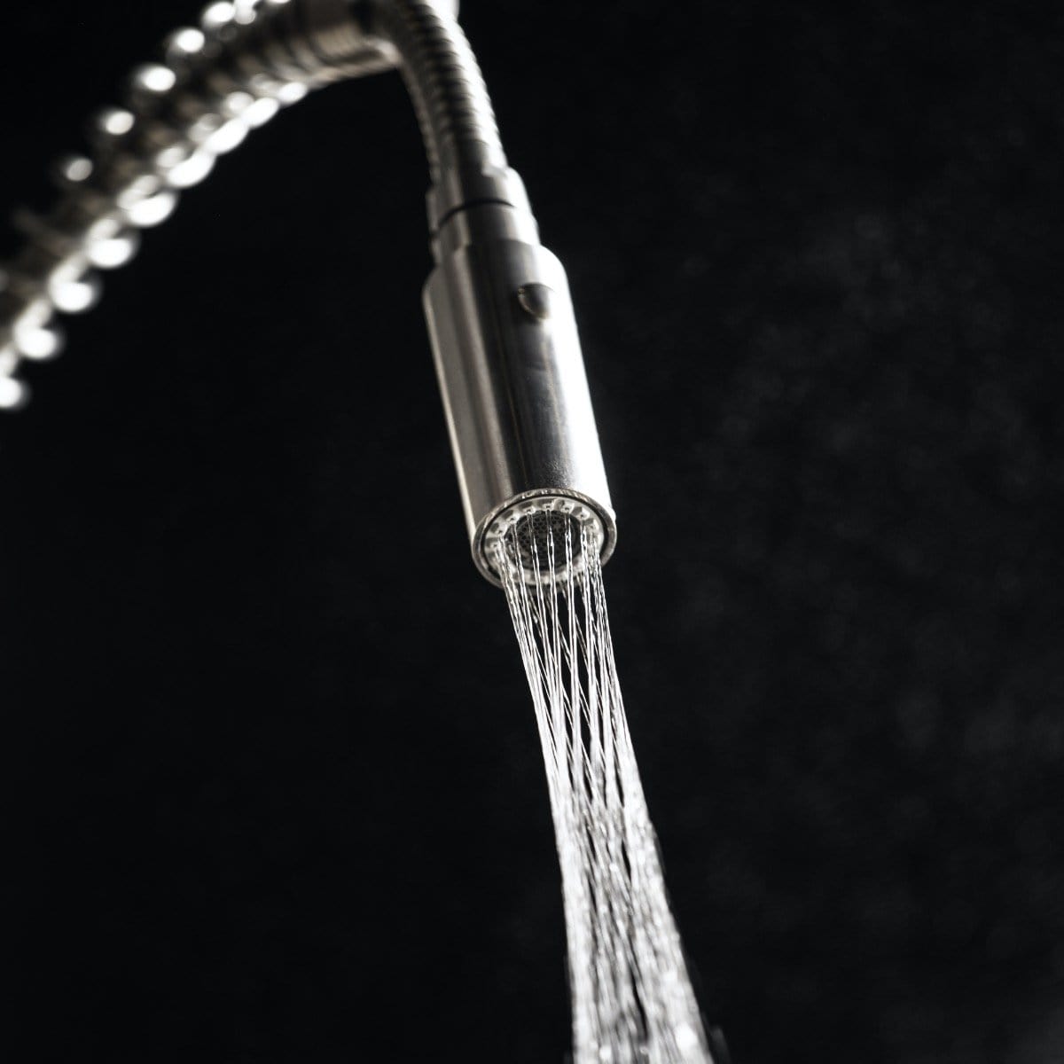 ZLINE Dante Chrome Compact Kitchen Faucet DNT-KF-CH with innovative ZSpray technology delivering powerful cleaning.